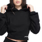 Hinnominate Chic Back-Opening Hooded Sweatshirt