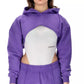 Hinnominate Chic Purple Hooded Cotton Sweater