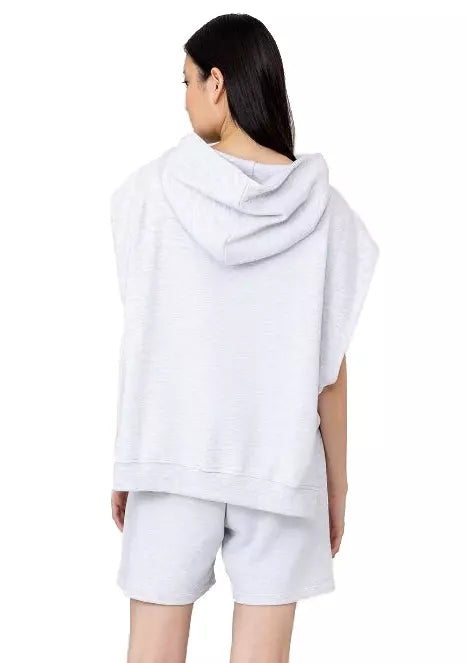 Hinnominate Chic Sleeveless Cotton Hooded Sweatshirt