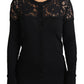 Dolce & Gabbana Elegant Floral Lace Wool-Blend Cardigan