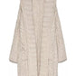 Hinnominate Chic Open Knit Long Dress with Front Pockets in White