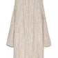 Hinnominate Chic Open Knit Long Dress with Front Pockets in White