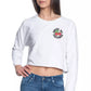 Comme Des Fuckdown Chic Raw Cut Crewneck Sweatshirt - White