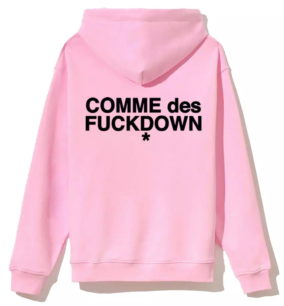 Comme Des Fuckdown Chic Star Logo Hooded Cotton Sweatshirt