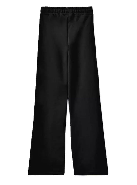 Comme Des Fuckdown Elegant Stretch Palazzo Pants with Logo Print