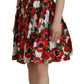 Dolce & Gabbana Chic Floral A-Line Cotton Dress