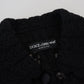 Dolce & Gabbana Elegant Black Wool Blend Button Down Jacket