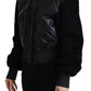 Dolce & Gabbana Elegant Quilted Leather Jacket with Hood