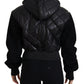 Dolce & Gabbana Elegant Quilted Leather Jacket with Hood