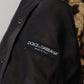 Dolce & Gabbana Elegant Quilted Leather Jacket with Hood