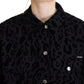 Dolce & Gabbana Chic Leopard Print Button Down Denim Jacket