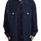 Dolce & Gabbana Elegant Blue Denim Button-Down Jacket