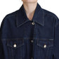 Dolce & Gabbana Elegant Blue Denim Button-Down Jacket