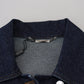 Dolce & Gabbana Elegant Blue Denim Button-Down Jacket