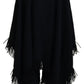 Dolce & Gabbana Elegant Fringe Trim Cardigan Jacket