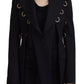 Dolce & Gabbana Elegant Black Wool Blend Jacket with Embellishments