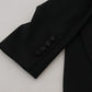 Dolce & Gabbana Elegant Black Wool Blend Jacket with Embellishments