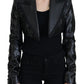 Dolce & Gabbana Elegant Cropped Black Designer Jacket