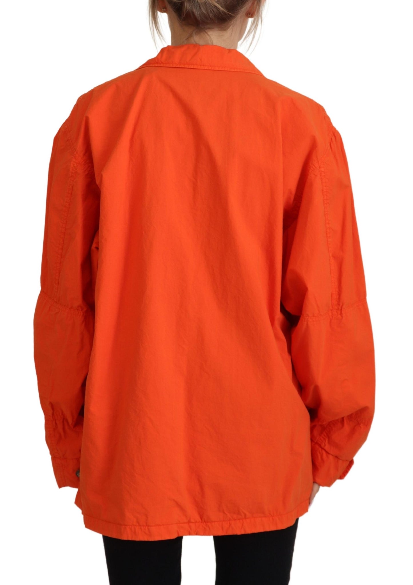 Dolce & Gabbana Elegant Orange Cotton Blend Jacket