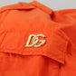 Dolce & Gabbana Elegant Orange Cotton Blend Jacket