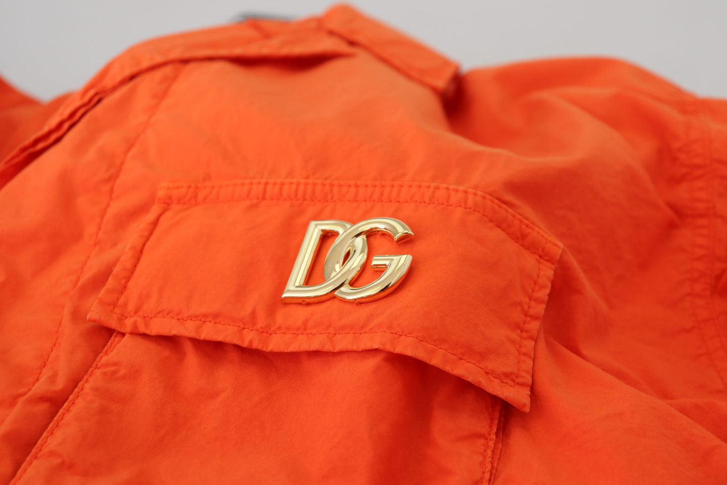 Dolce & Gabbana Elegant Orange Cotton Blend Jacket