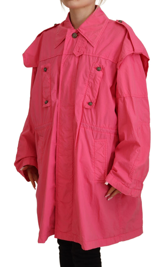 Dolce & Gabbana Chic Pink Windbreaker Jacket