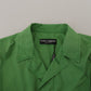 Dolce & Gabbana Elegant Green Buttoned Jacket