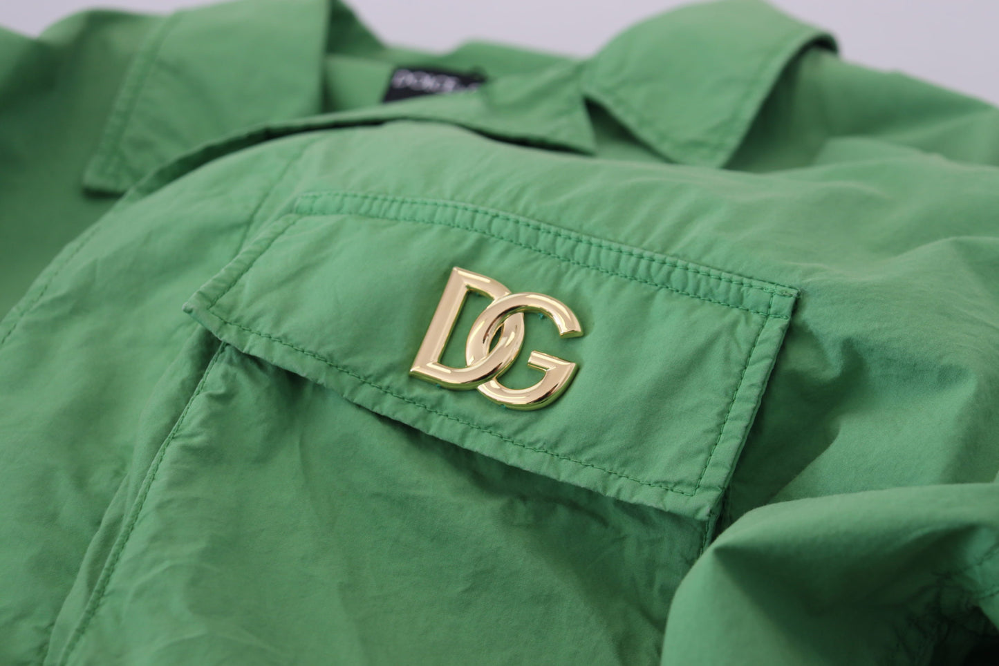 Dolce & Gabbana Elegant Green Buttoned Jacket