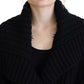 Dolce & Gabbana Elegant Black Long Cardigan Sweater