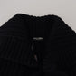 Dolce & Gabbana Elegant Black Long Cardigan Sweater