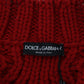 Dolce & Gabbana Elegant Red Virgin Wool Cardigan