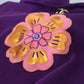 Dolce & Gabbana Elegant Floral Hooded Pullover Sweater in Purple