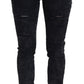 Dolce & Gabbana Elegant Black Denim Pants with Chic Detailing