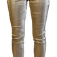 Dolce & Gabbana Elegant Gold-Toned Denim Pants