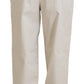 Dolce & Gabbana Elegant Beige Cotton Trousers