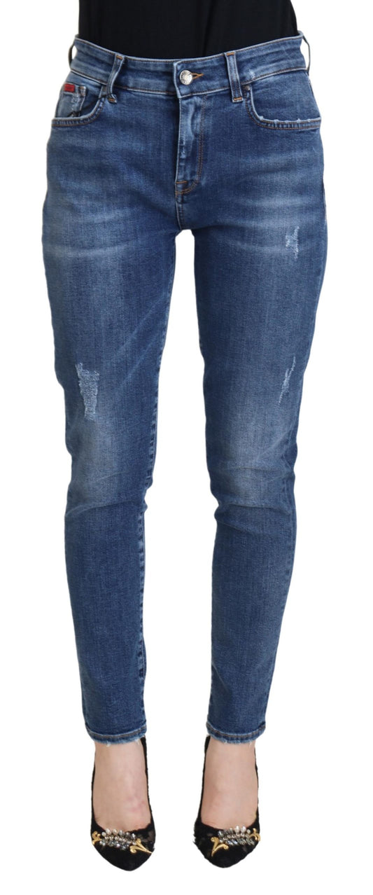 Dolce & Gabbana Chic Blue Denim Pants - Italian Elegance