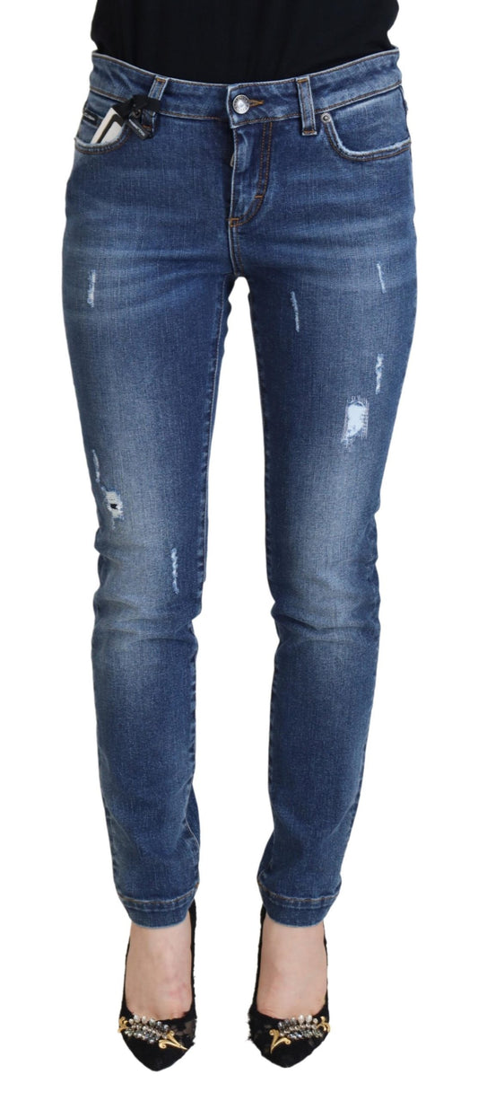 Dolce & Gabbana Chic Distressed Denim Jeans