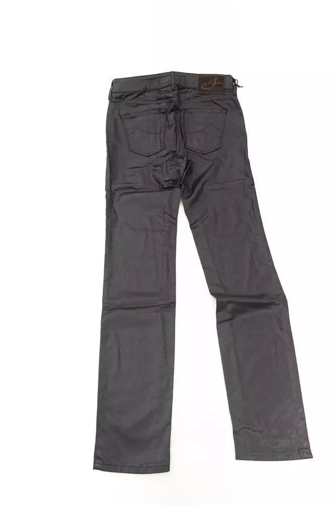 Jacob Cohen Gray Cotton Women Jeans