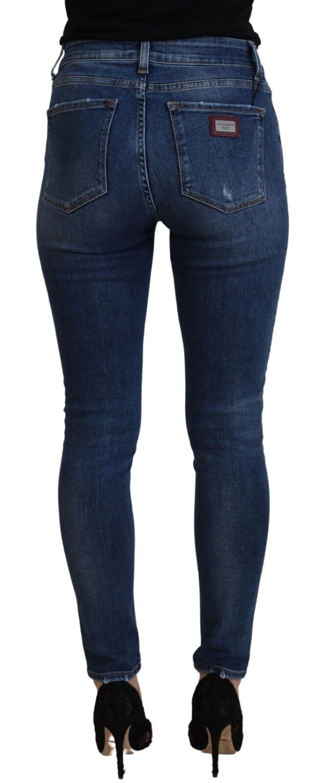 Dolce & Gabbana Elegant Blue Denim Pants - Elevate Your Style