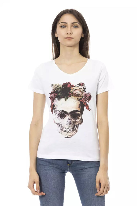 Trussardi Action White Cotton Women Top