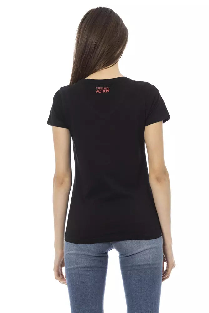 Trussardi Action Black Cotton Women's Top