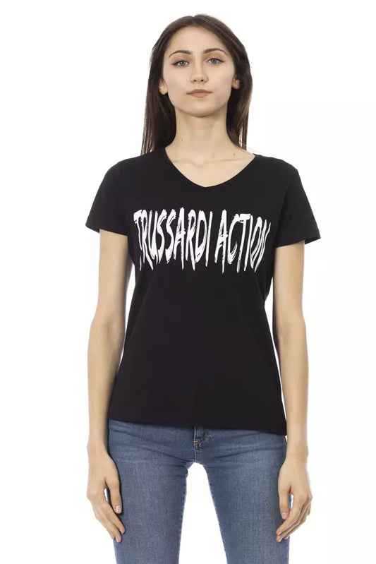 Trussardi Action Black Cotton Women Top