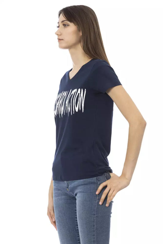 Trussardi Action Blue Cotton Women Top