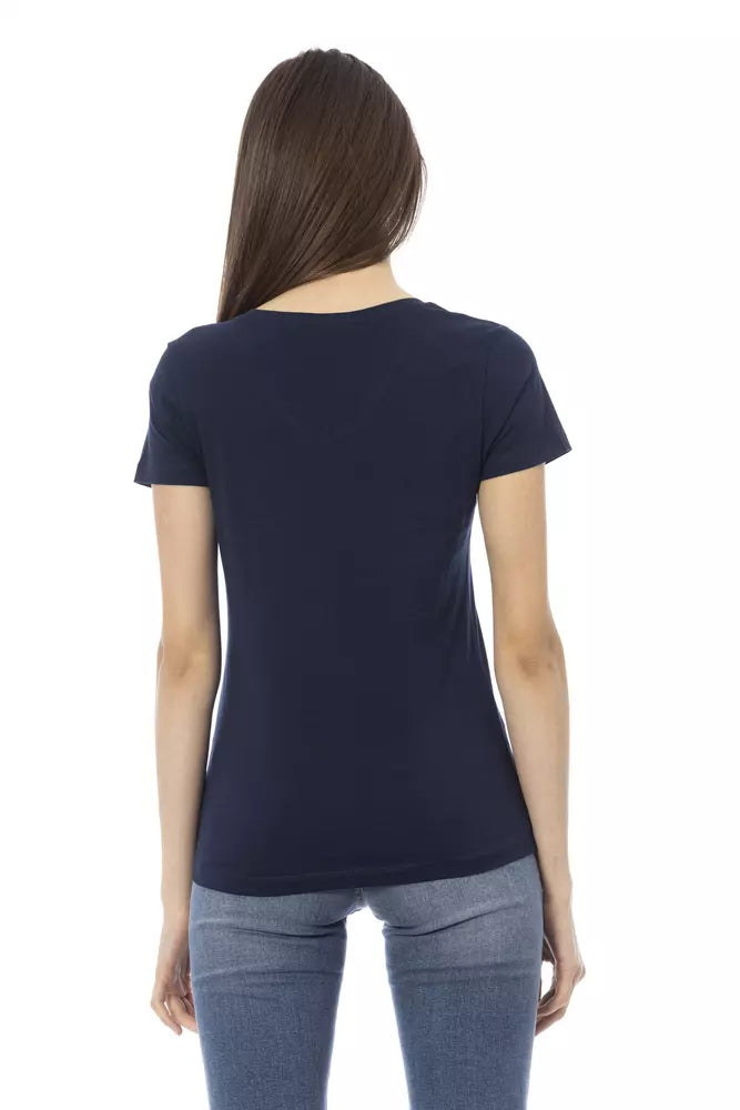 Trussardi Action Blue Cotton Women Top