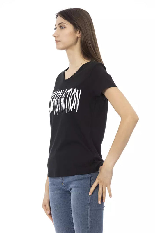 Trussardi Action Black Cotton Women Top