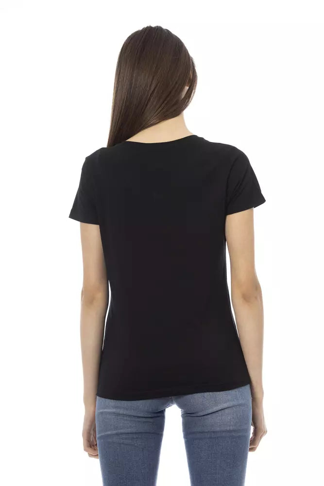 Trussardi Action Black Cotton Women Top