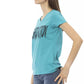 Trussardi Action Light Blue Cotton Women Top