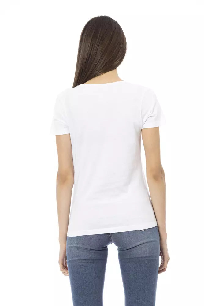 Trussardi Action White Cotton Women Top