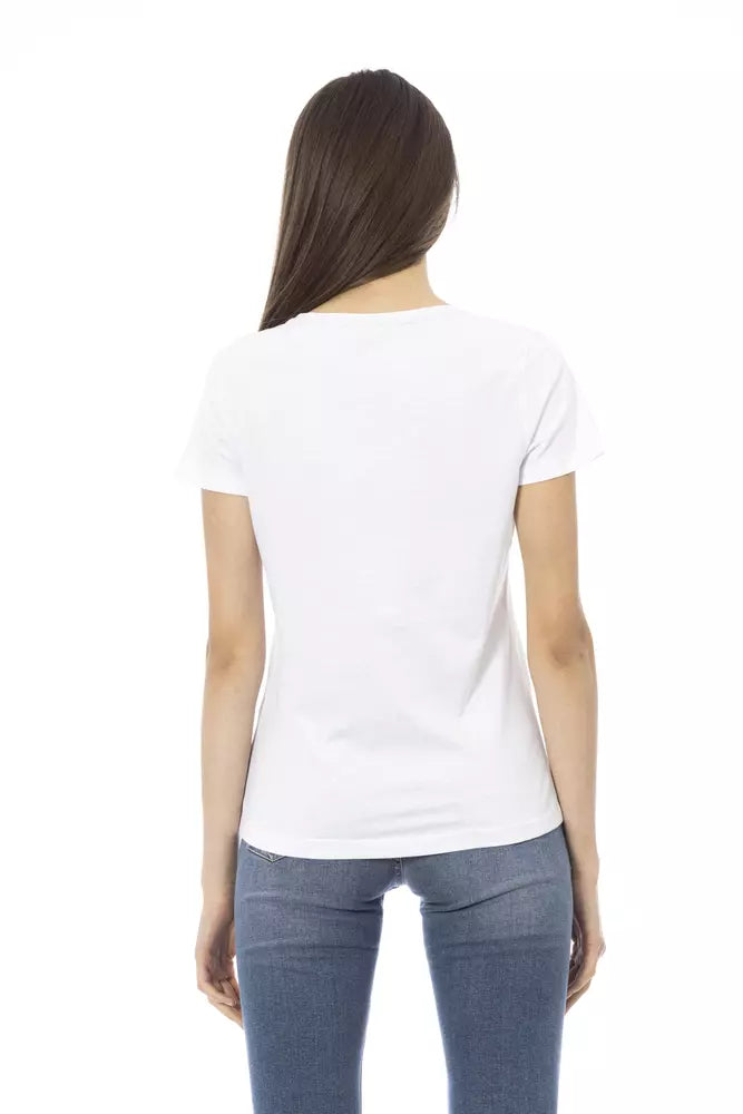 Trussardi Action White Cotton Women T-Shirt