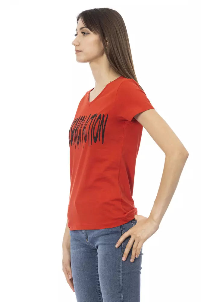 Trussardi Action Red Cotton Women Top